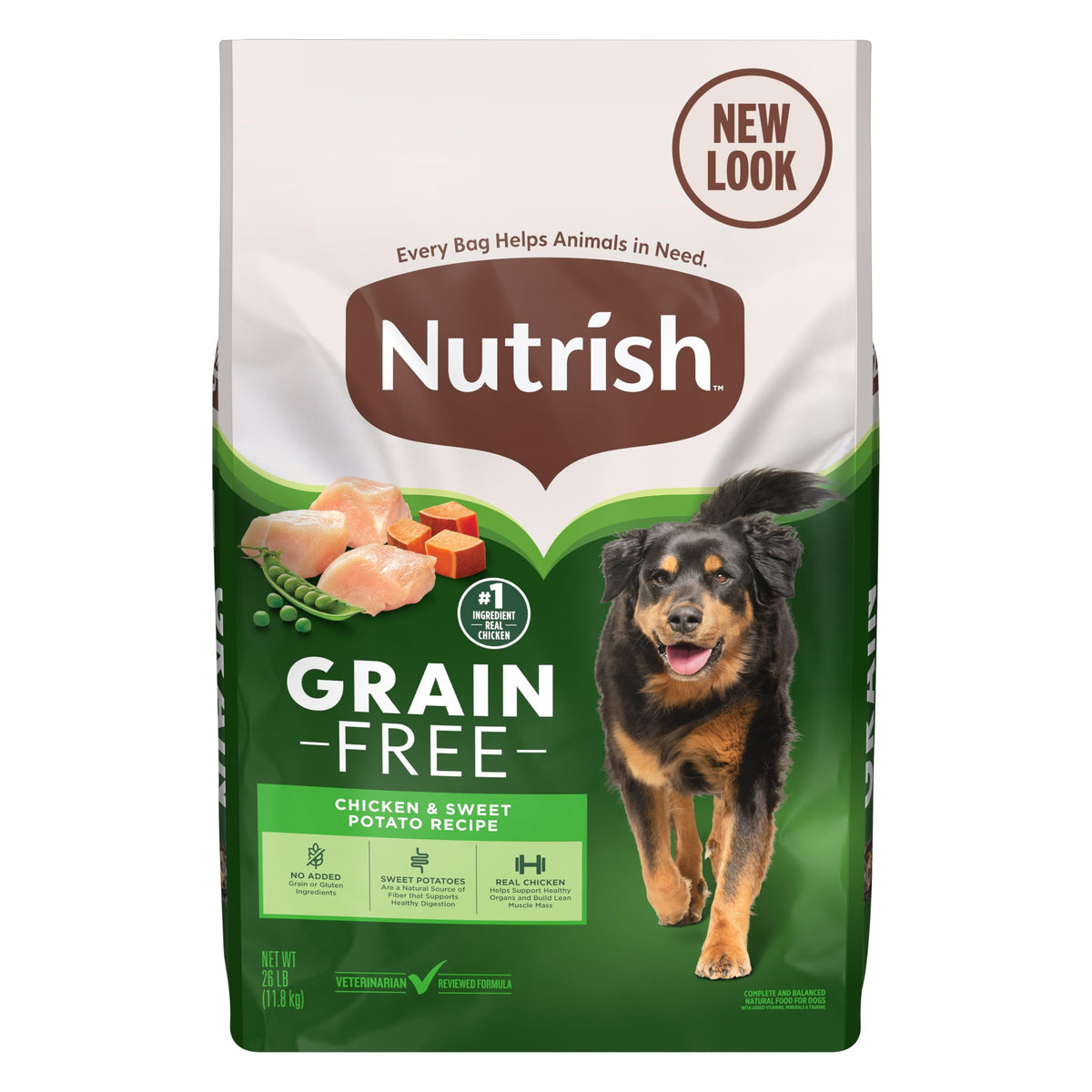 Curated visual reference: Fresh Look at Nutrish Grain Free Chicken Sweet Potato Recipe Dry Dog Food