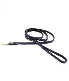 Tuscan Leather Dog Leash by Auburn Leather - Navy Blue