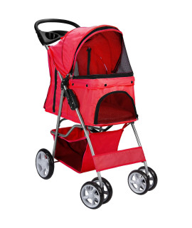 Red Pet Stroller
