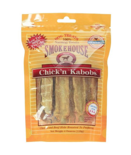 Smokehouse Chick'n N Kabobs Natural Dog Treat 4 oz