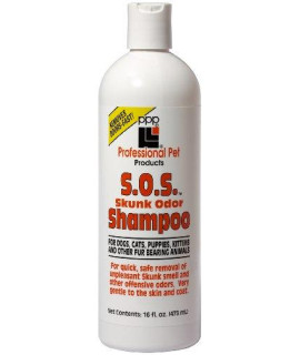 PPP Pet Skunk Odor Shampoo, 16-Once