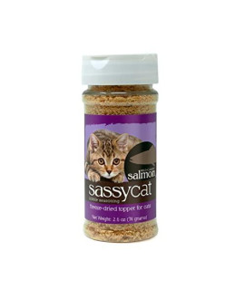 Herbsmith Sassy Cat Kibble Seasoning - Freeze Dried Salmon - Cat Food Topper for Picky Eaters - Wild-Caught Salmon