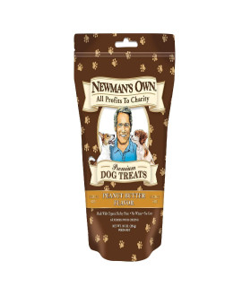 Newmans Own Organics Dog Treat Peanut Butter Medium 10 Ounce
