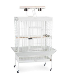 Prevue Pet Products Wrought Iron Select Bird Cage 3154C, Chalk White, 36-Inch by 24-Inch by 66-Inch