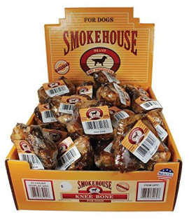 Smokehouse Pet Products Smokehouse Knee Bone Shelf Display Box 25 Ct