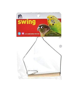 Prevue Pet Products Birdie Basics 3X4 Inch Birch And Wire Swing