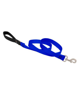 Dog Leash by Lupine in 1 Wide Blue 6-Foot Long with Padded Handle