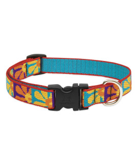 LupinePet Originals 3/4 Crazy Daisy 15-25 Adjustable Collar for Large Dogs