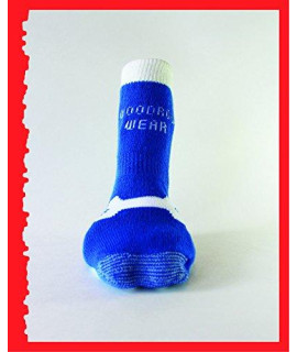 Woodrow Wear Power Paws Advanced Traction Socks for Dogs M Blue wBone