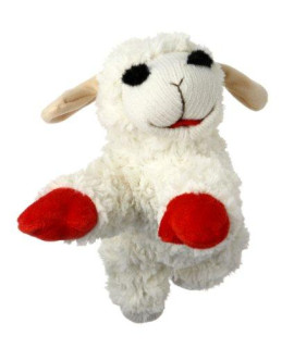 Multipet Plush Dog Toy, Lambchop, 10, White/Tan