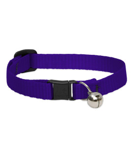 LupinePet Basics 12 Purple cat Safety collar with Bell , 8-12