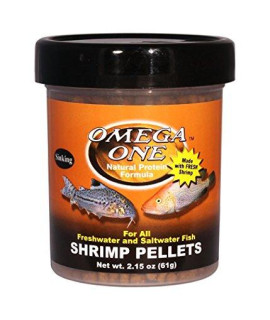 Omega One Sinking Shrimp Pellets, 8mm Pellets, 2.15 oz