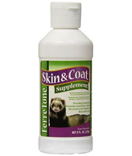 8In1 H407 Ferretone Skin & Coat Supplement For Ferrets, Blacks & Grays,8 Ounces