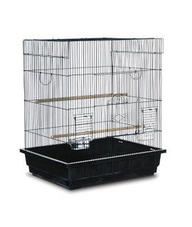 Prevue Pet Products Square Top Parakeet Cage, Black