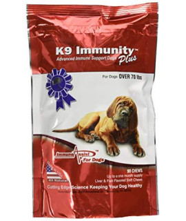 Aloha Medicinals - K9 Immunity Plus - Potent Immune Booster For Dogs Over 70 Pounds - 90 Soft Chews