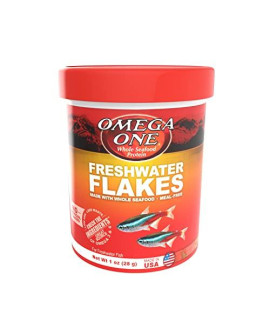 Omega One Freshwater Flakes, 1 oz