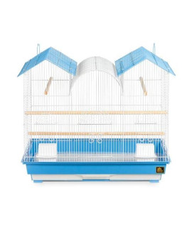 Prevue Hendryx Triple Roof Cockatiel Cage, Blue and White
