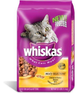 Whiskas Meaty Selections Dry cat Food - 3 lb bag