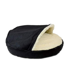 Snoozer Luxury Orthopedic cozy cave Pet Bed X-Large Black