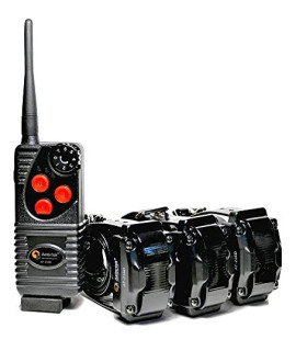 Aetertek AT-216D Waterproof Rechargeable Remote Dog Training Shock Collar, 3 Dog Set
