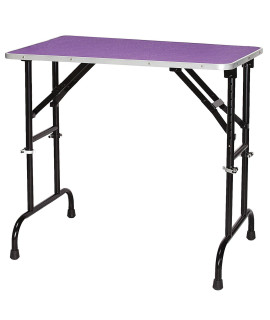 Master Equipment Adjustable Height grooming Table for Pets 36 by 24-Inch Purple