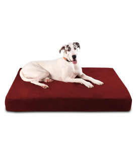 Big Barker 7 Pillow Top Orthopedic Dog Bed for Large and Extra Large Breed Dogs (Sleek Edition) (giant (60 X 48 X 7) Burgundy)