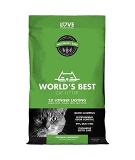 Worlds Best Cat Litter Clumping Formula, 14-Pound Bag