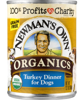 Newmans Own Organics Turkey Dinner For Dogs 12.7-Oz (Pack Of 12)