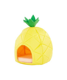 YML Pineapple Pet Bed House, Medium, Yellow
