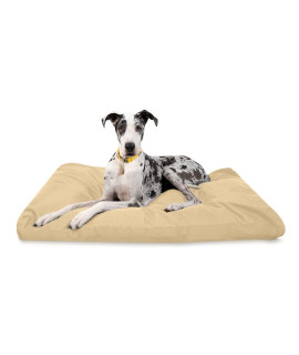 K9 Ballistics Tough Rectangle Pillow Xxl Extra Large Dog Bed - Washable Durable And Water Resistant Dog Bed - Made For Big Dogs 40X68 Sandstone