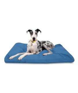 K9 Ballistics Tough Rectangle Pillow Xxl Extra Large Dog Bed - Washable, Durable And Water Resistant Dog Bed - Made For Big Dogs, 40X68, Blue (Seasonal Color)