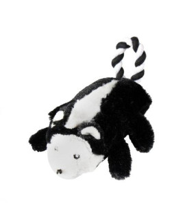 KRISLIN Plush Skunk with Rope Tail Toy for Dogs