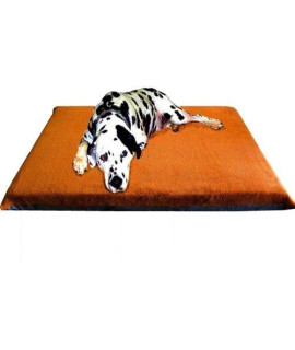 ehomegoods 54X37 X4 Sudan Brown XL Orthopedic Memory Foam Pet Pad Bed Mattress for Large Dog with 2 External covers + Waterproof Internal cover