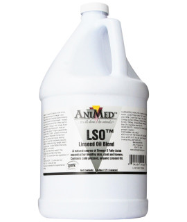 AniMed Lso Linseed Oil Blend for Horses, 1-Gallon