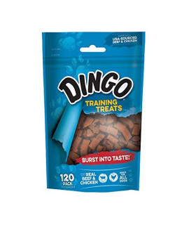Dingo Beef & Chicken Training Treats For Dogs, 120-Count
