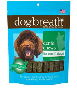 Herbsmith Dog Breath - Dental Chews for Small Dogs  Small Dog Breath Treats - Fresh Breath Dog Treats - Dog Dental Hygiene 6.27 oz