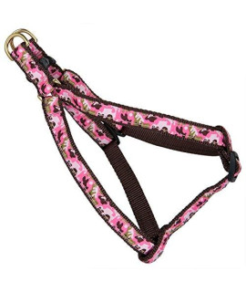 Pink camo Dog Harness - Large