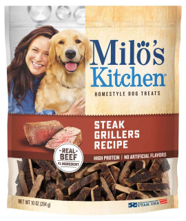 MiloS Kitchen Steak grillers Recipe With Angus Dog Treats 10 Oz.