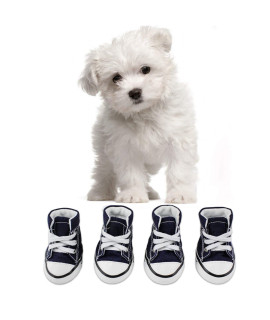 Abcgoodefg Pet Dog Puppy Nonslip Canvas Sport Shoes Sneaker Boots Rubber Sole