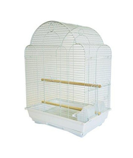 YML A1704 Bar Spacing Shell Top Bird cage White