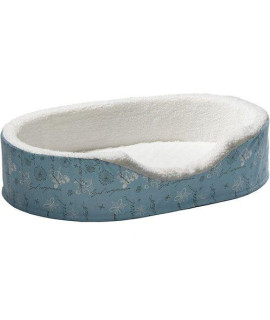 Midwest Homes for Pets Orthopedic Nesting Bed Script, Blue, 36"