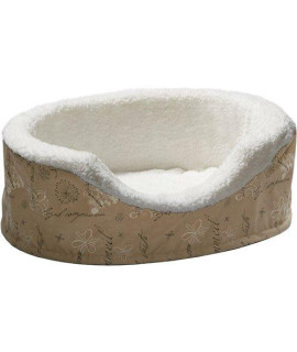 Midwest Homes for Pets Orthopedic Nesting Bed Script, Tan, 25"