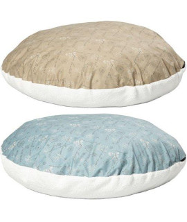 Midwest Homes for Pets Round Polyfill Pillow Script, Tan, 48"
