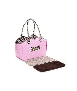 Pineocus Ladies Oblique Pet Dogs Cat Carrier Bag Pink