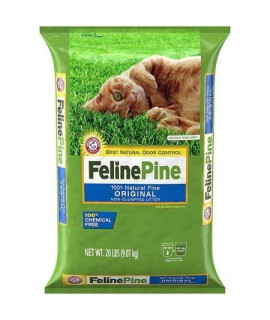 Feline Pine Original Cat Litter 20Lb (2 Pack)