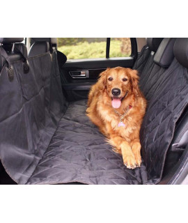 OcSOSO Pet car Seat cover with Seaat Anchors for car TrucksSUV Dirtproof Waterproof and Nonslip Backing Pet Mat