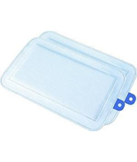 DryFur Pet Carrier Insert Pads Size Small 19.5in x 12.5in Blue - 2 Pack