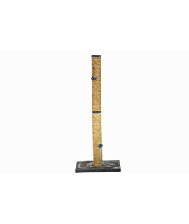 cat craft Sea grass Scratch Post 40 cat Scratcher Post Features Fleece Hanging & Spring Toys great for All Indoor cat Breeds & Sizes grey Fur
