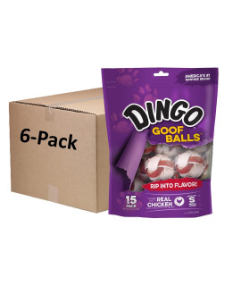 Dingo Goof Balls Chicken 4.2 Ounce (Pack Of 6)