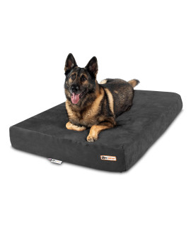 Big Barker 7 Pillow Top Orthopedic Dog Bed - XL Size - 52 X 36 X 7 - charcoal gray - for Large and Extra Large Breed Dogs (Sleek Edition)